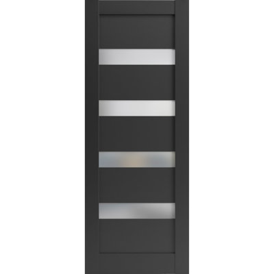 Dalle de porte standard noire Quardo