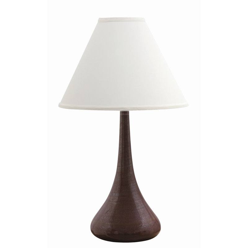 Libbe Pottery Lamp, Iron Red