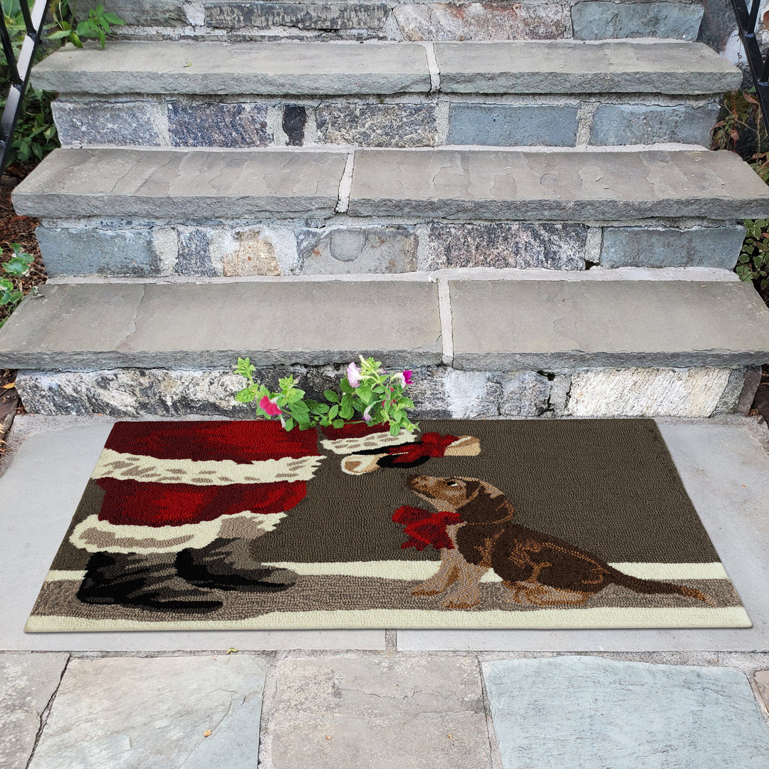 Stamper Good Dog Non-Slip Kitchen Mat The Holiday Aisle® Mat 