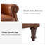 Chaise d'appoint en cuir véritable Wajeeh -1006604884