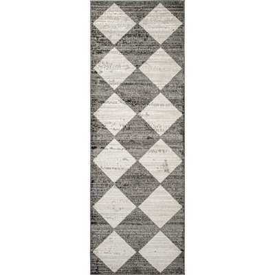 Delucia Geometric Gray/Beige Area Rug
