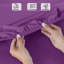 Tanvish Luxury Microfiber Fitted Sheet - 40 cm Deep Pocket, Ultra-Soft - Wrinkle-Free and Easy Care-1169433030-1169433048