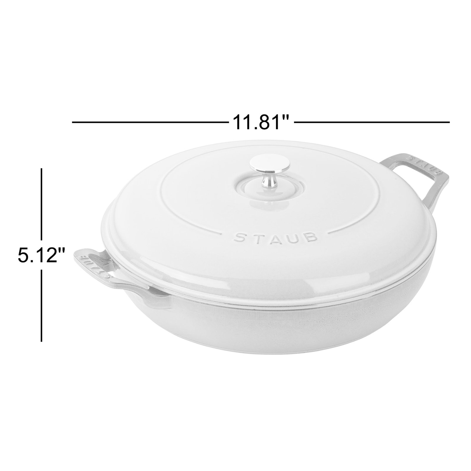 Enameled Cast Iron Braiser, Graphite Grey