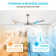 6 Aluminium Blades Indoor Ceiling Fan With Light Kit And Remote Control