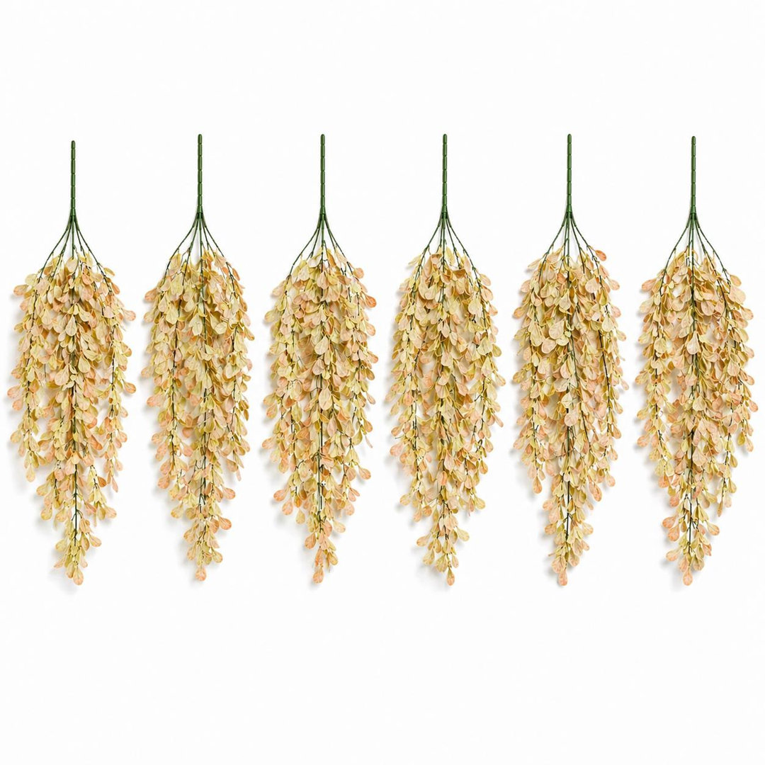 Multipack Leaf Design Artificial Hanging Plants - Image 2