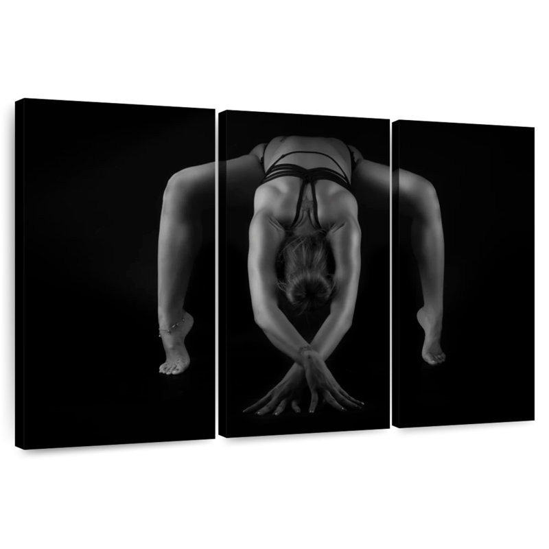 Senne Flexible Yoga Pose, 36" H x 57" W
