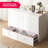Murphy Bed Queen with Charging Station & Storage Drawer, White-1025184779