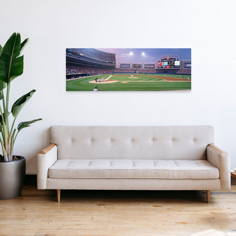 États-Unis, Illinois, Chicago, White Sox, baseball, architecture contemporaine, art mural, H 16 po x l 48 po