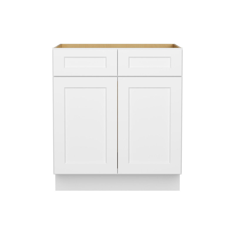 Armoire de cuisine Furinno, prêt à assembler, 24 po x l 30 po x H 34,5 po, blanc, 30"