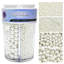 Sprinkles for Cake Decorating, 7.8oz White Pearl Sprinkles 4 Sizes