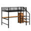 Lit mezzanine en métal avec bureau-2122844899