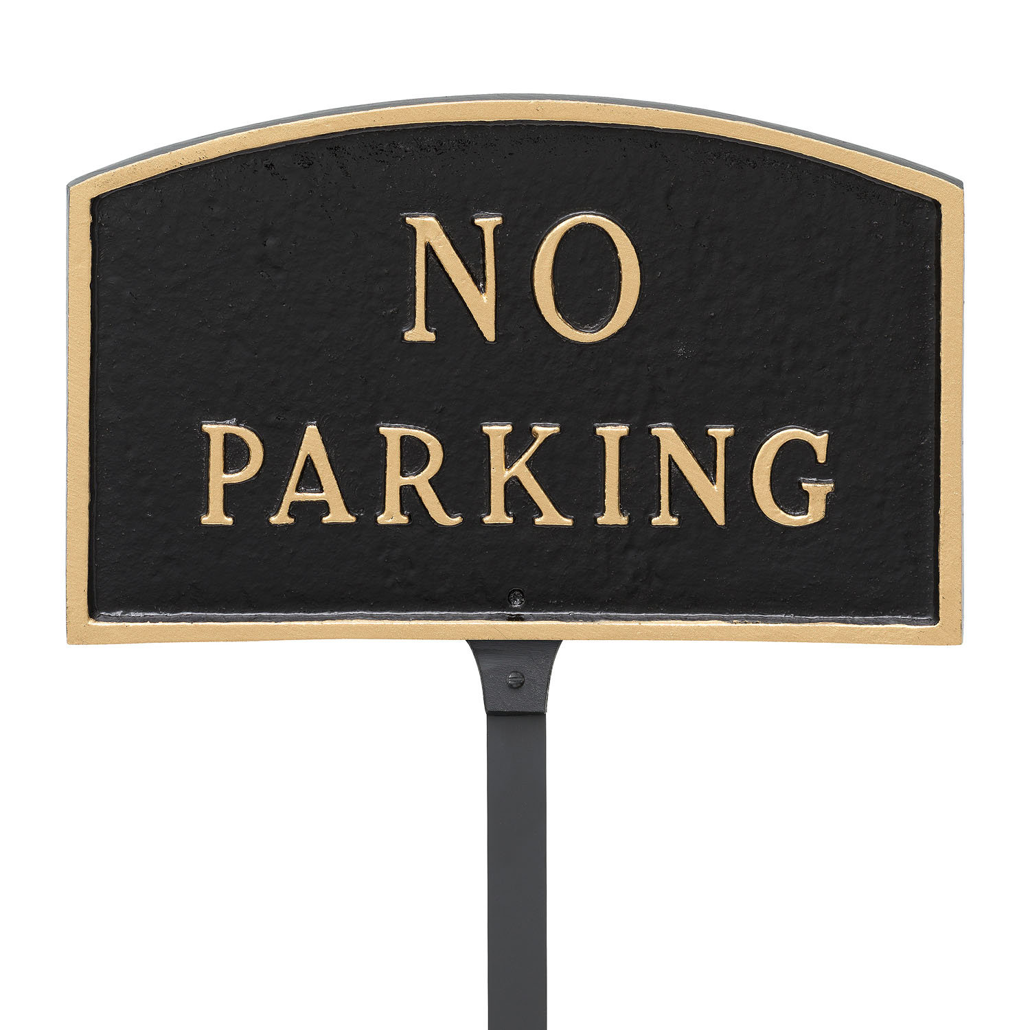 Red Barrel Studio® Small Arch No Parking Statement Plaque Sign with ...