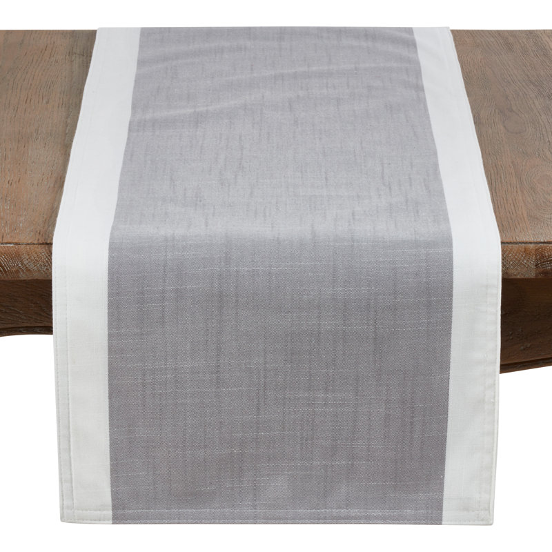 Crisanta Table Runner, Gray, 108" x 16"