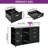 Ardeha 39" W 3-Tiers Wood Storage File Cabinet with 3 Drawers &3 Side Storage Shelve &Built-In Outlet-1125270310