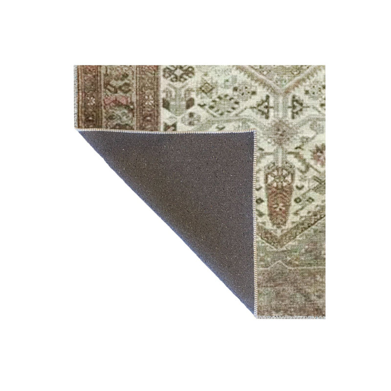 Tapis décoratif traditionnel rétro traditionnel lavable à la machine, Tapis de couloir 3 pi 3 po x 9 pi 10 po