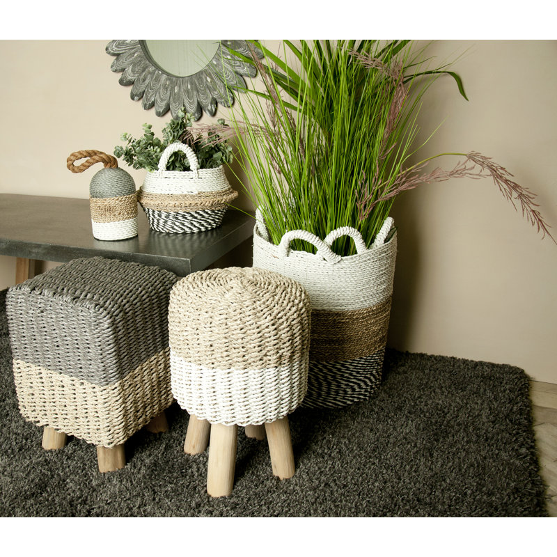 Skylar Solid Wood Accent Stool