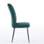 Chaise de salle à manger en velours de 2 pièces avec repose-pieds en fer réglable de style contemporain pour une décoration intérieure-2076551237