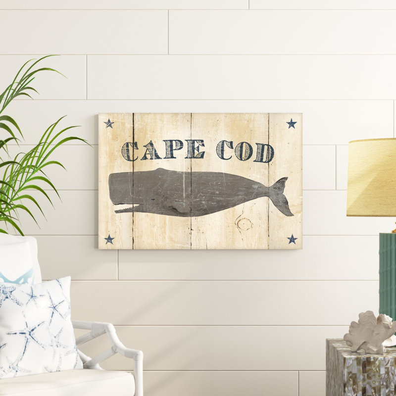 " Cape Cod Whale V2 ", 24" H x 36" W