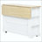 51.2" Kitchen Island with 6 Drawers and Pull-Out Trash Can Cabinet – White-2032271021