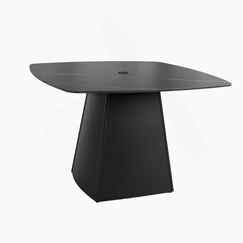 Table de salle à manger à piédestal d'extérieur 44 po Modern