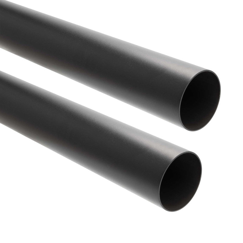 Outwater 2" Matte Black Railing, 6Ft Length, 2-Pack
