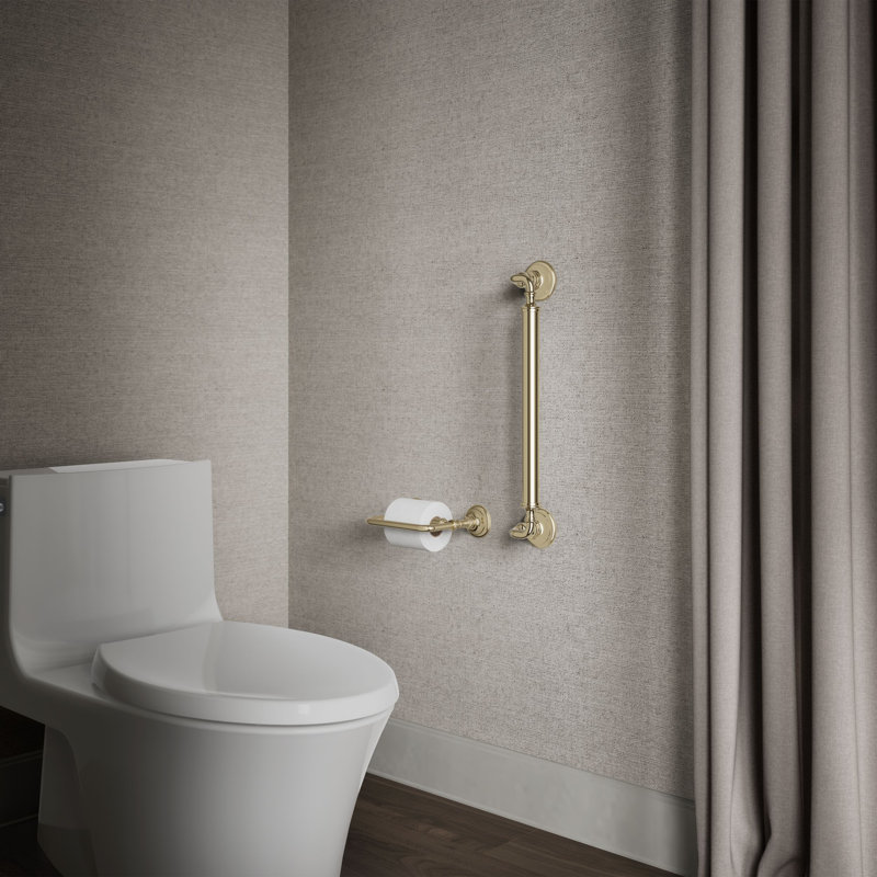 Artifacts Grab Bar, 18"W, Vibrant French Gold