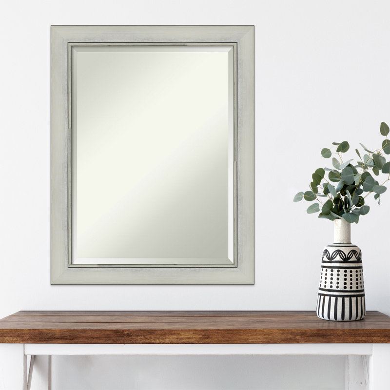 Miroir mural Wedge, 28 po x 22 po, Beige