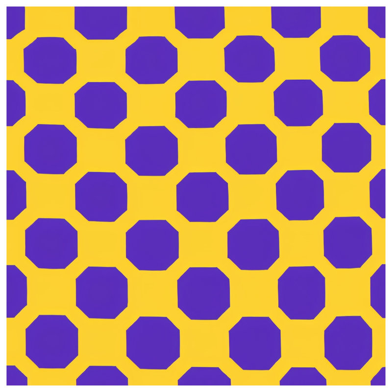 Coussins décoratifs octogonaux jaunes, 26 x 26 pouces
