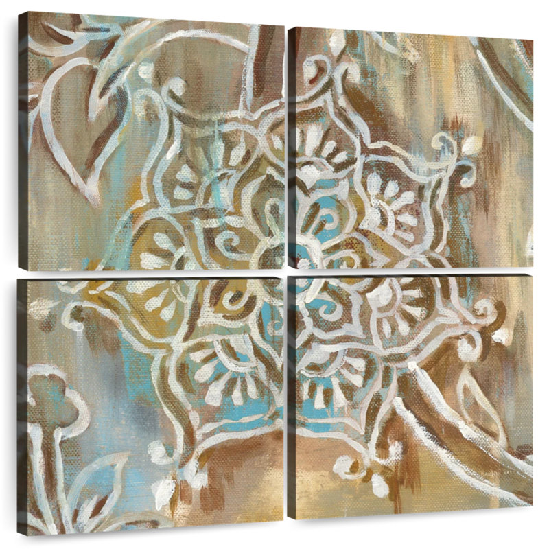 Kerner Henna I Blue, 38" H x 38" W