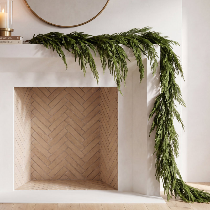 47x29"Real Touch Norfolk Pine Dripping Garland