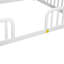 Lit de clôture de plancher avec entrée centrale, lit de plancher en bois de pin avec garde-corps-133571670-133571668