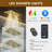 Camino 28"X15" 4-Function Flush Mounted Thermostatic Shower System with LED Light and Bluetooth Music-110585239