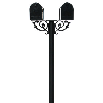 Hanford Aluminum Post Mounted Mailbox