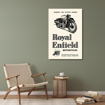 Inconnu, art sur toile tendue avec châssis: Royal Motorcycles: diriger la victoire (97_382179)