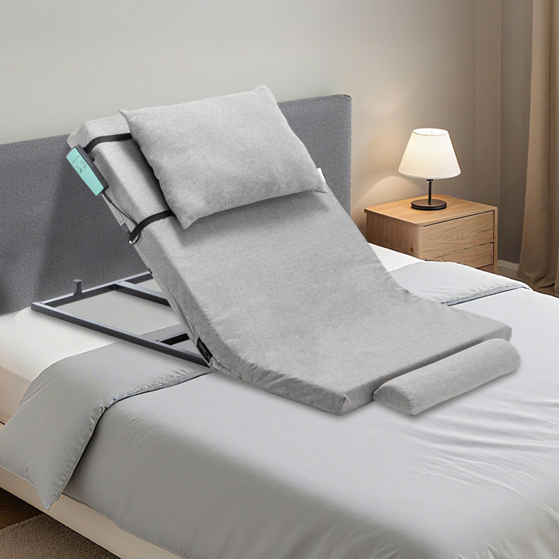 Dossier de lit électrique réglable - capacité de poids de 300 lb, levage de 4 à 68 °, tissu lavable à la machine - pour les personnes âgées, la grossesse, les patients, l'aide aux personnes à mobilité réduite - s'adapte à la plupart des cadres de lit