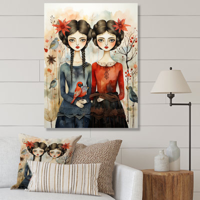 «Dervilla Coral Blue Mexico Art the Two», reproduction