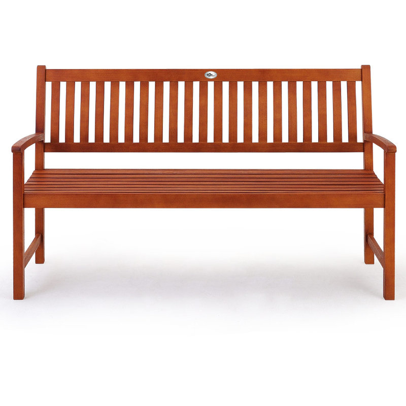 Komal Solid Wood Eucalyptus Outdoor Bench