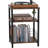 3-Tier Record Player Stand With Vinyl Storage Basket, Turntable Table For Up To 100 Albums, Multi-Functional End Side Table For Living Room, Bedroom, Office
