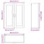 Vidaxl Kitchen Wall Cabinet High Gloss White 60 X 31 X 100 Cm-121218028-121218033