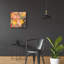 Art mural en verre acrylique épique «Magenta and Sage Floral» par Silvia Vassileva, 24 po x 24 po-1417064464