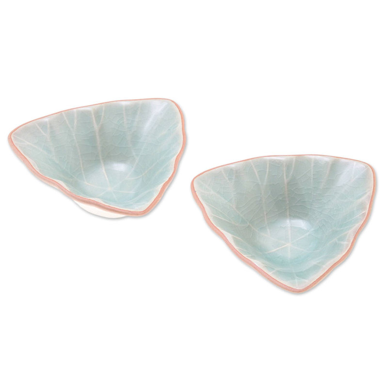 Desserte de condiment luxe leaves Dovie, Vert