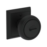 Bremerton Keyed Entry Knob with Chamfered Square Rose in Venetian Bronze
