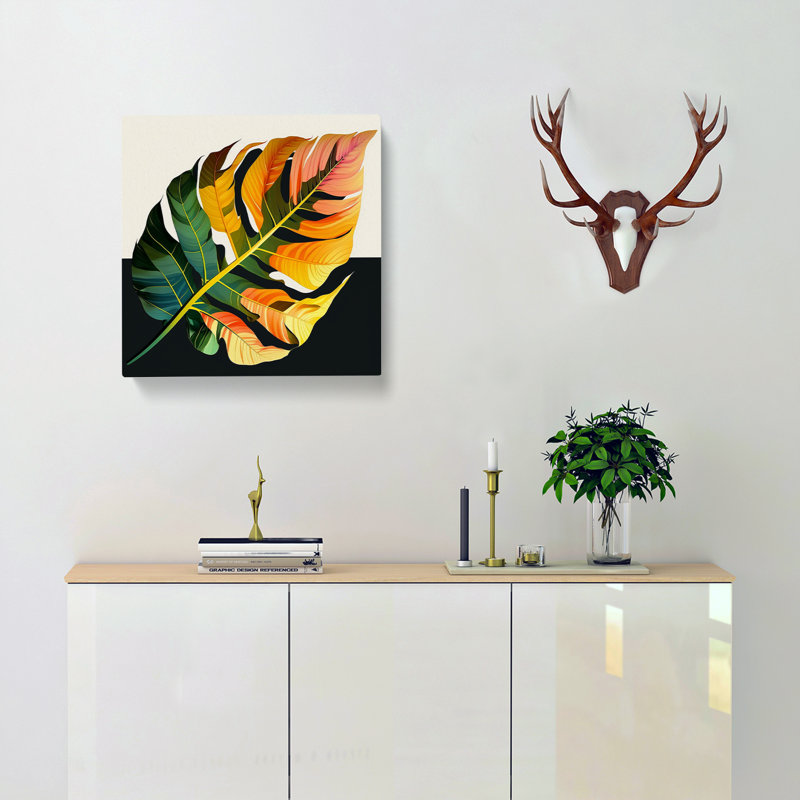 Tropical Leaf - Wrapped Canvas