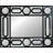 29.5" Framed Geometric Openwork Rectangular Wall Mirror-1520763310