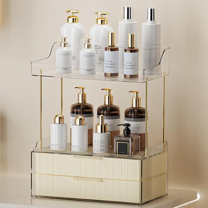 Delimar Polyethylene Makeup Organiser, White