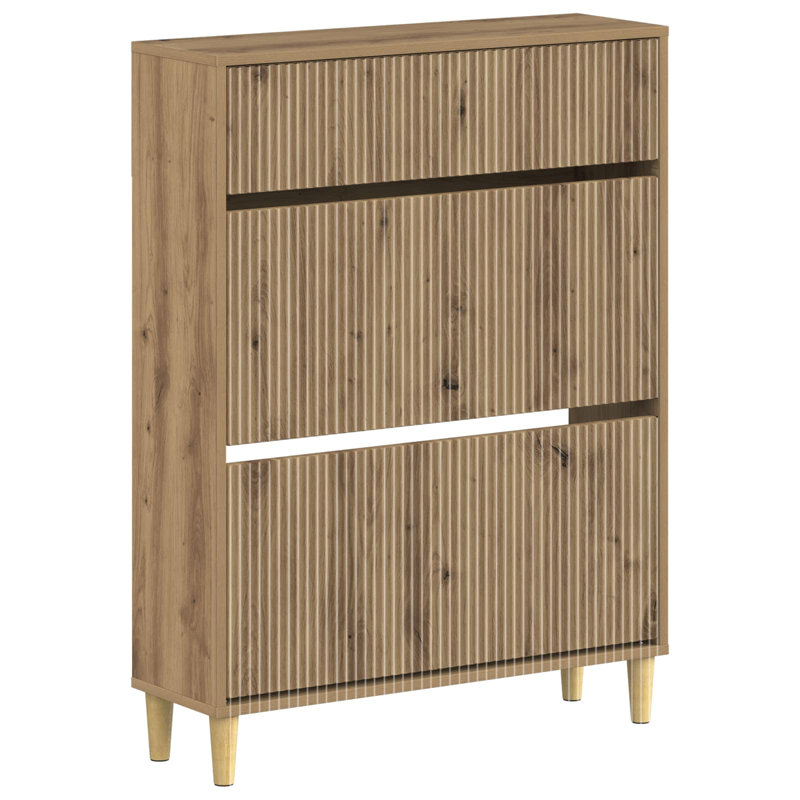 Shoe Storage, 103 cm H x 78 cm W x 24 cm D, Artisan Oak
