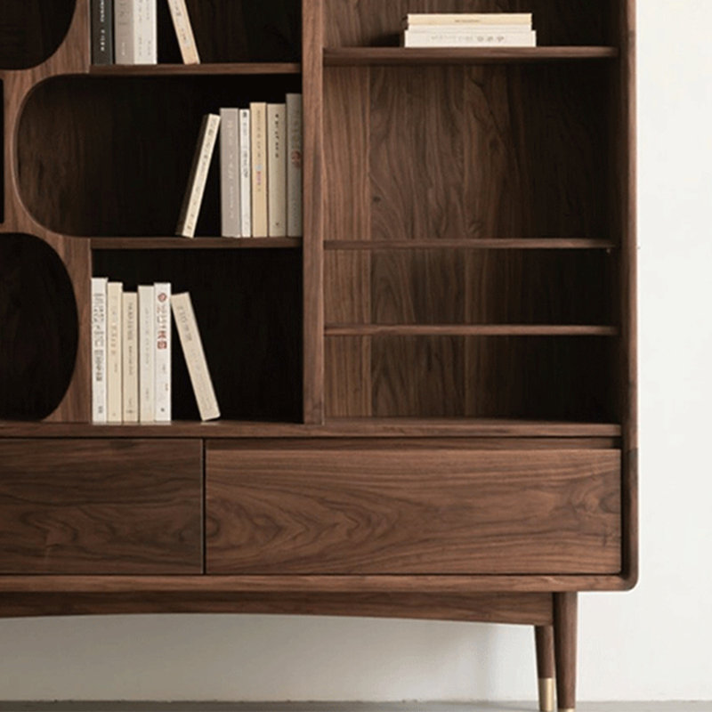 Bibliothèque en bois massif de haute qualité