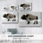Toile tendue monochrome Bison II-Gallery-1299499796
