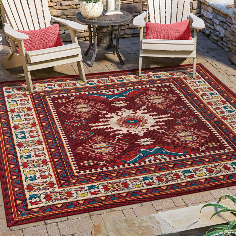 Tapis intérieur / extérieur Loreto Higgin, Carré 10 pi