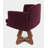 Allison 18'' H Velvet Upholstered Walnut Armchair-18004583